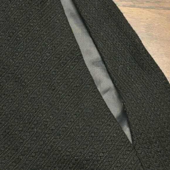 REISS Wool Viscose Blend Textured Full-Zip Cape Jacket